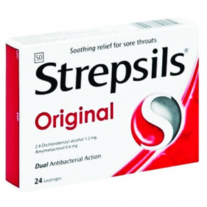 Strepsils Original ( 1.2 mg Dichlorobenzyl Alcohol / 600 mcg Amylmetacresol ) 24 lozenges